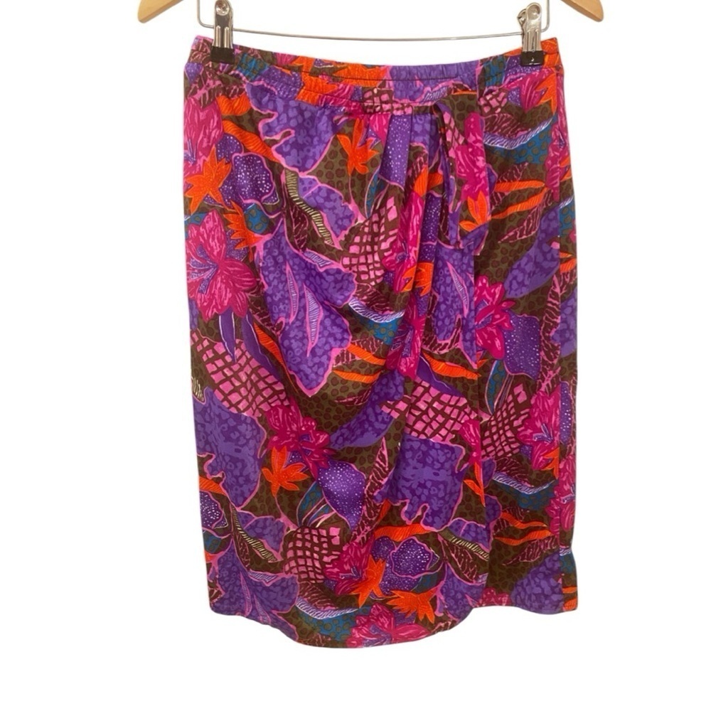 Jantzen Vintage Size Medium Wrap Floral Beach Swim Skirt